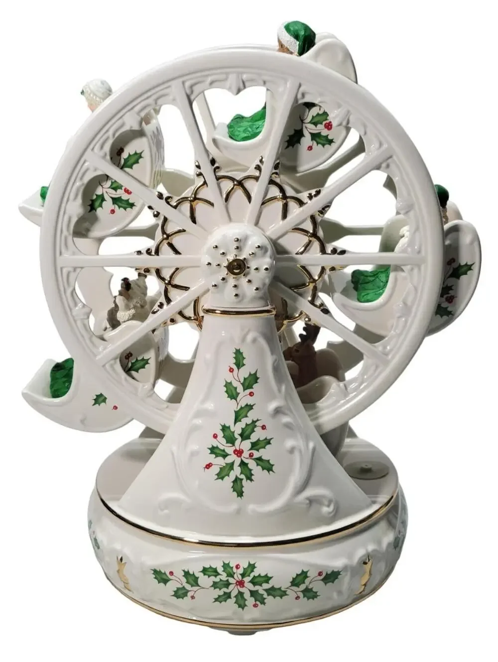 Lenox Holiday Ferris Wheel Musical Centerpiece 12" Tested Working - Picture 2 of 16